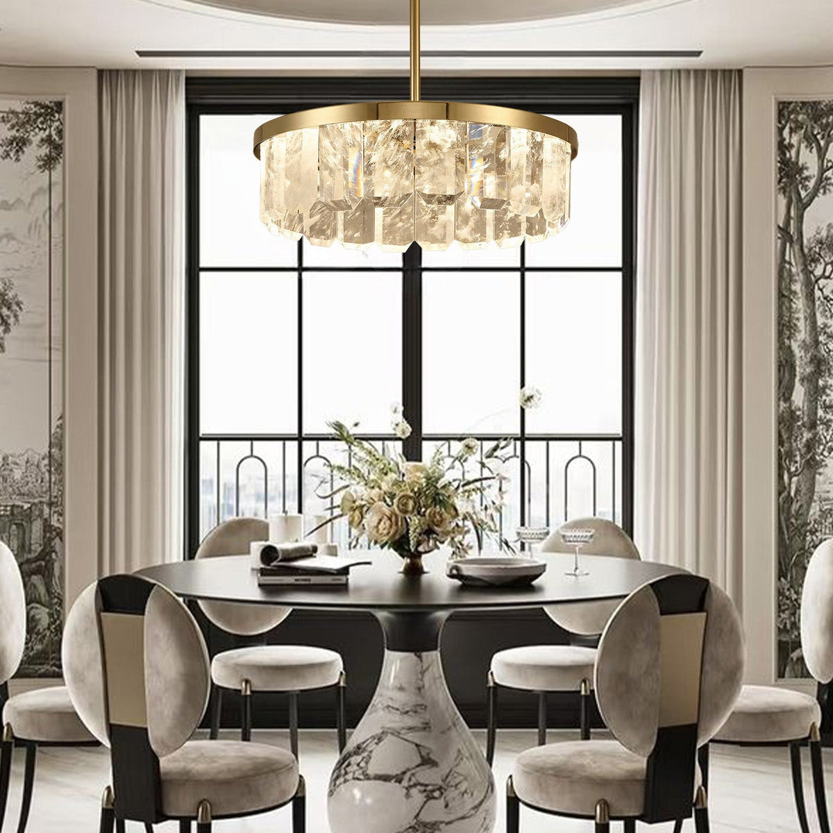 Selene Linear Crystal Chandelier