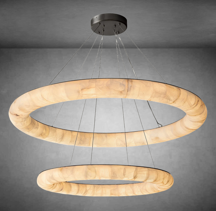 Cressida Lisse Two-Tiered Round Chandelier