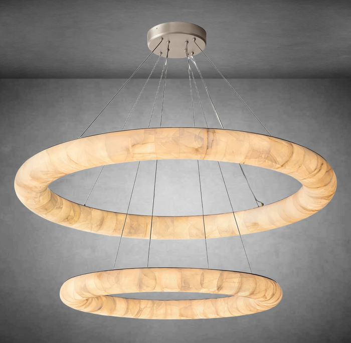 Cressida Lisse Two-Tiered Round Chandelier