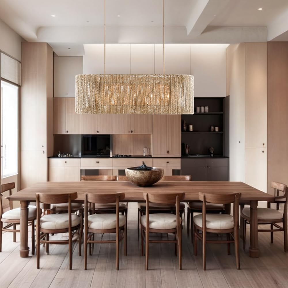 Farrington Abaca Linear Chandelier 42"