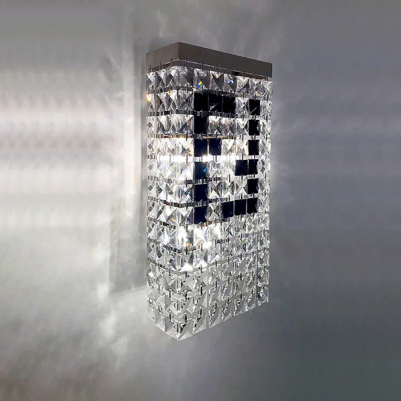 Modern Crystal Wall Sconce, Wall Light For Bedroom