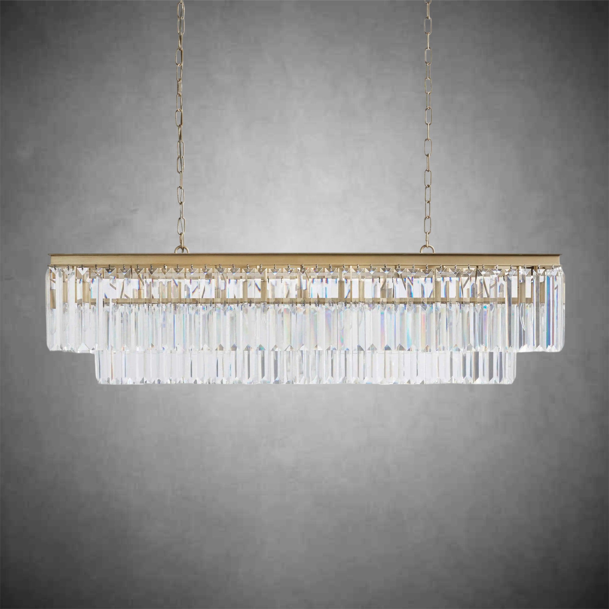 Leyland Tiered Rectangular Chandelier