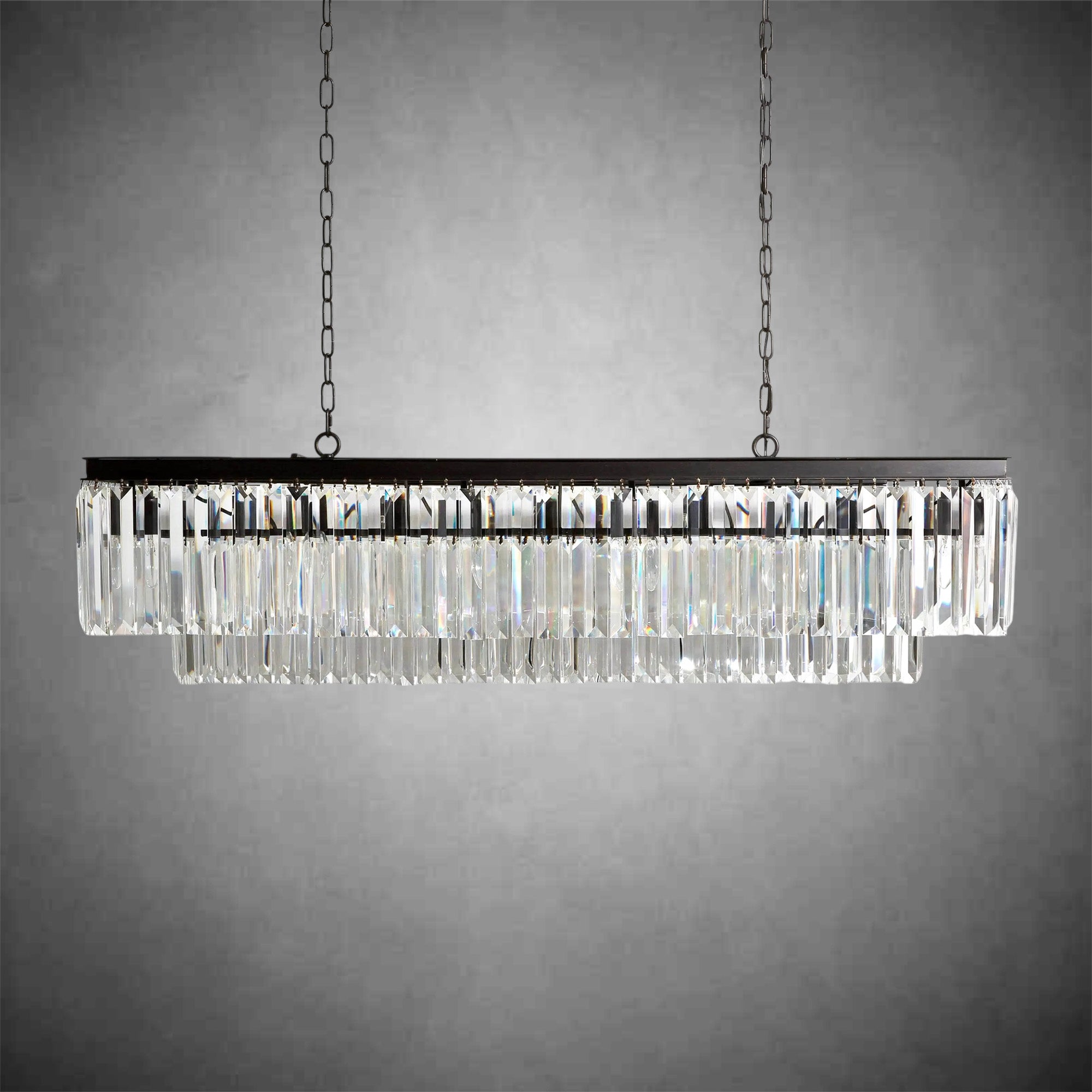 Leyland Tiered Rectangular Chandelier