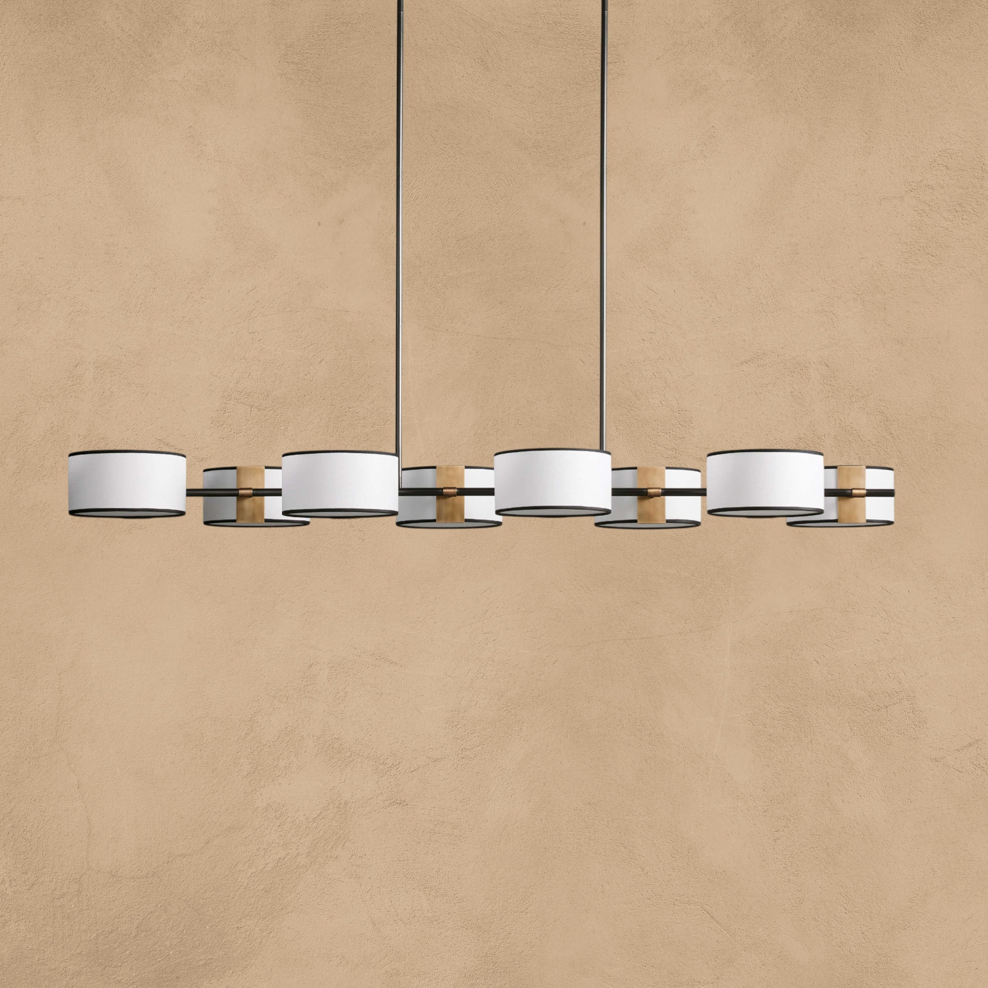 Daphne Fabric Linear Chandelier 62''72''