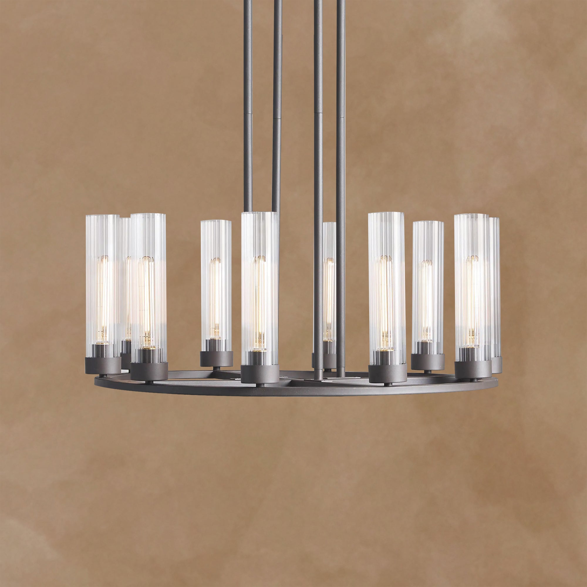 Andreas Round Glass Chandelier