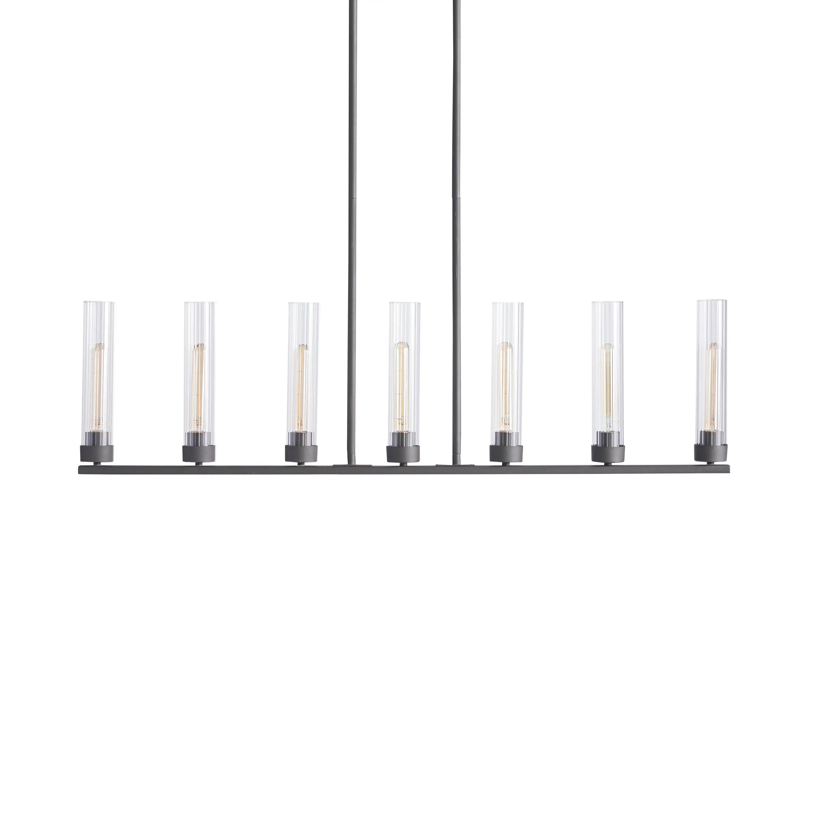 Andreas Glass Linear Chandelier Lighting