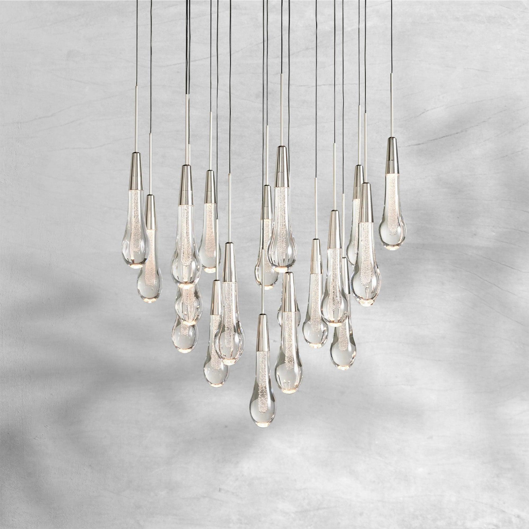 Soltaire Round Chandelier 17" 24" 36“ 48''58“