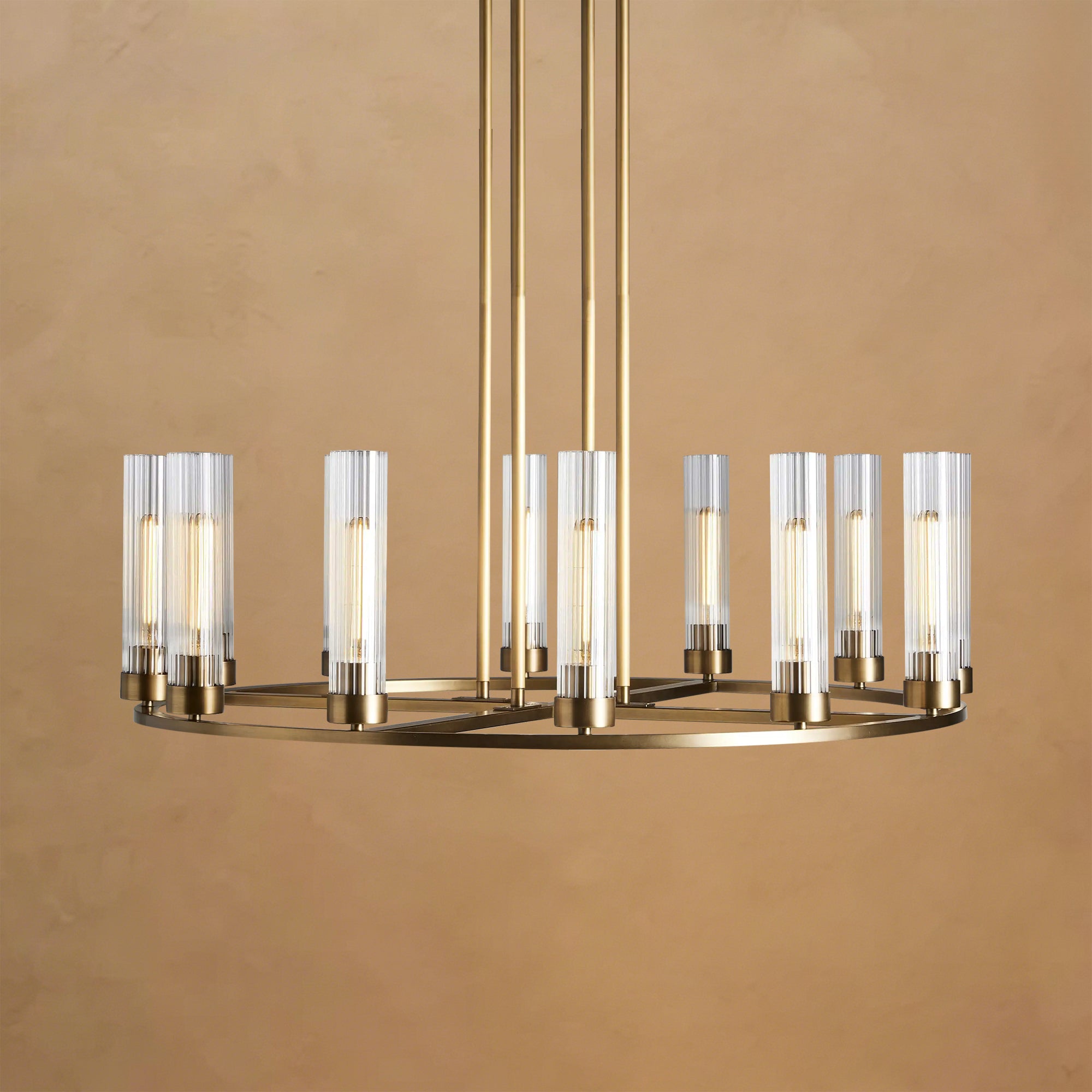 Andreas Round Glass Chandelier