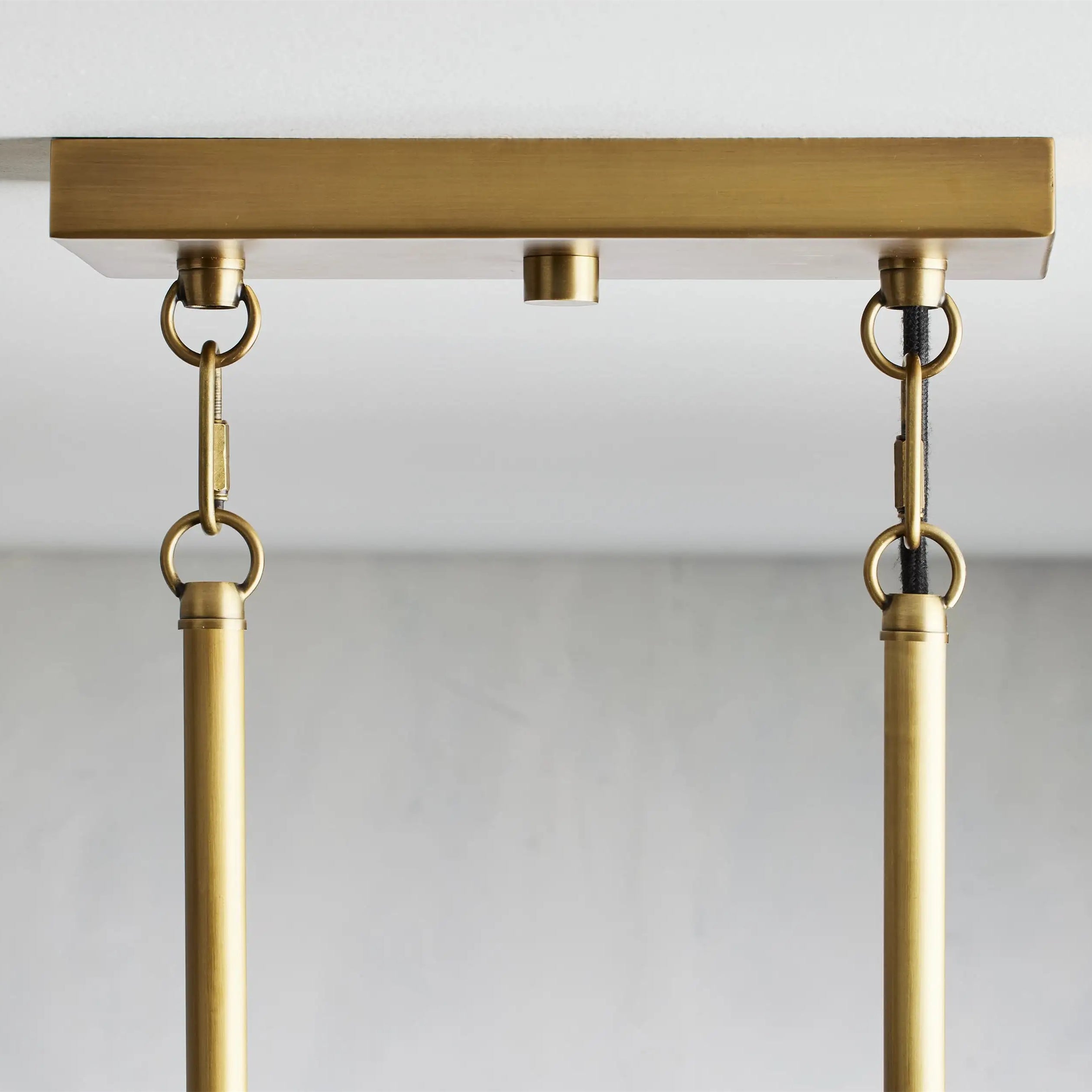 Andreas Glass Linear Chandelier Lighting