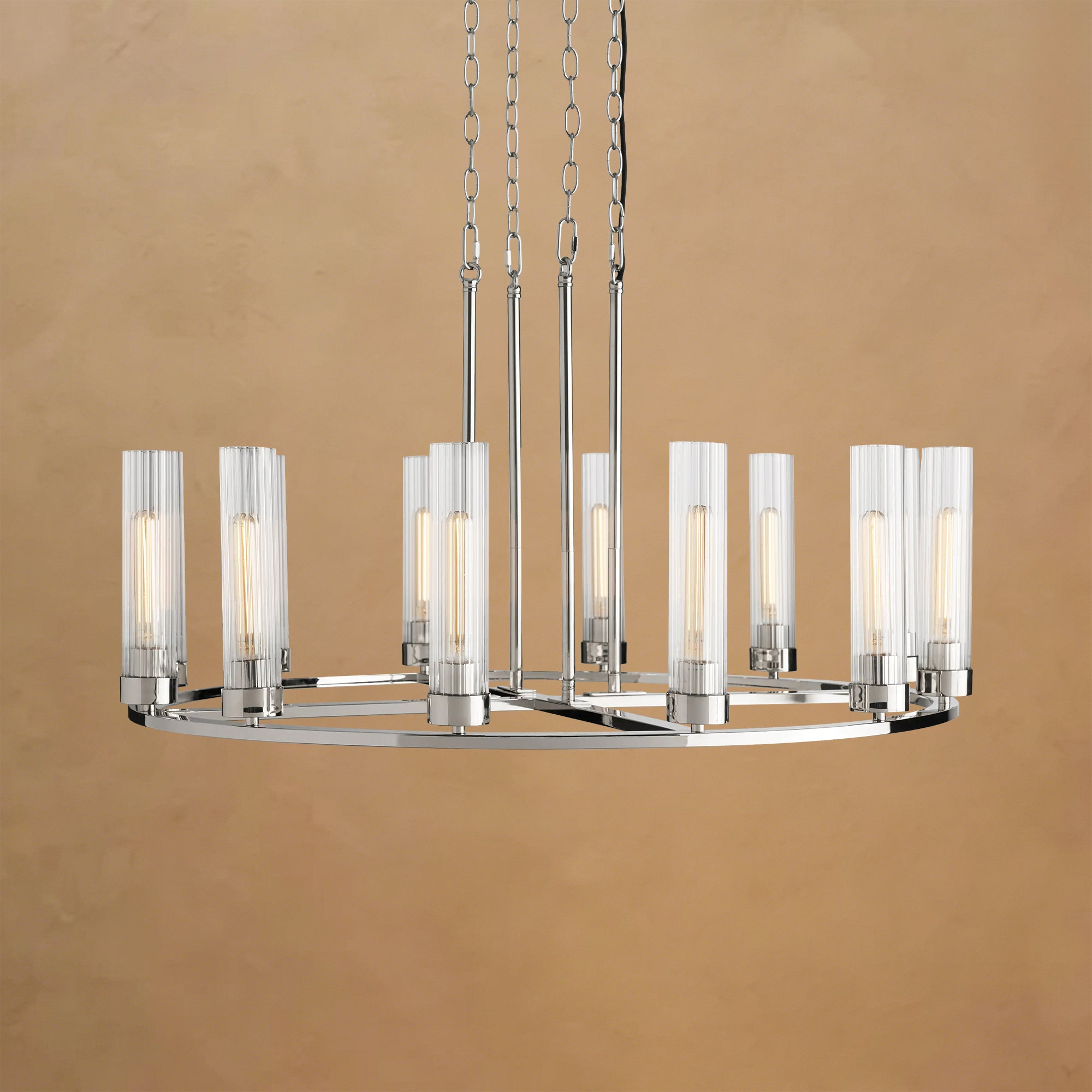 Andreas Round Glass Chandelier
