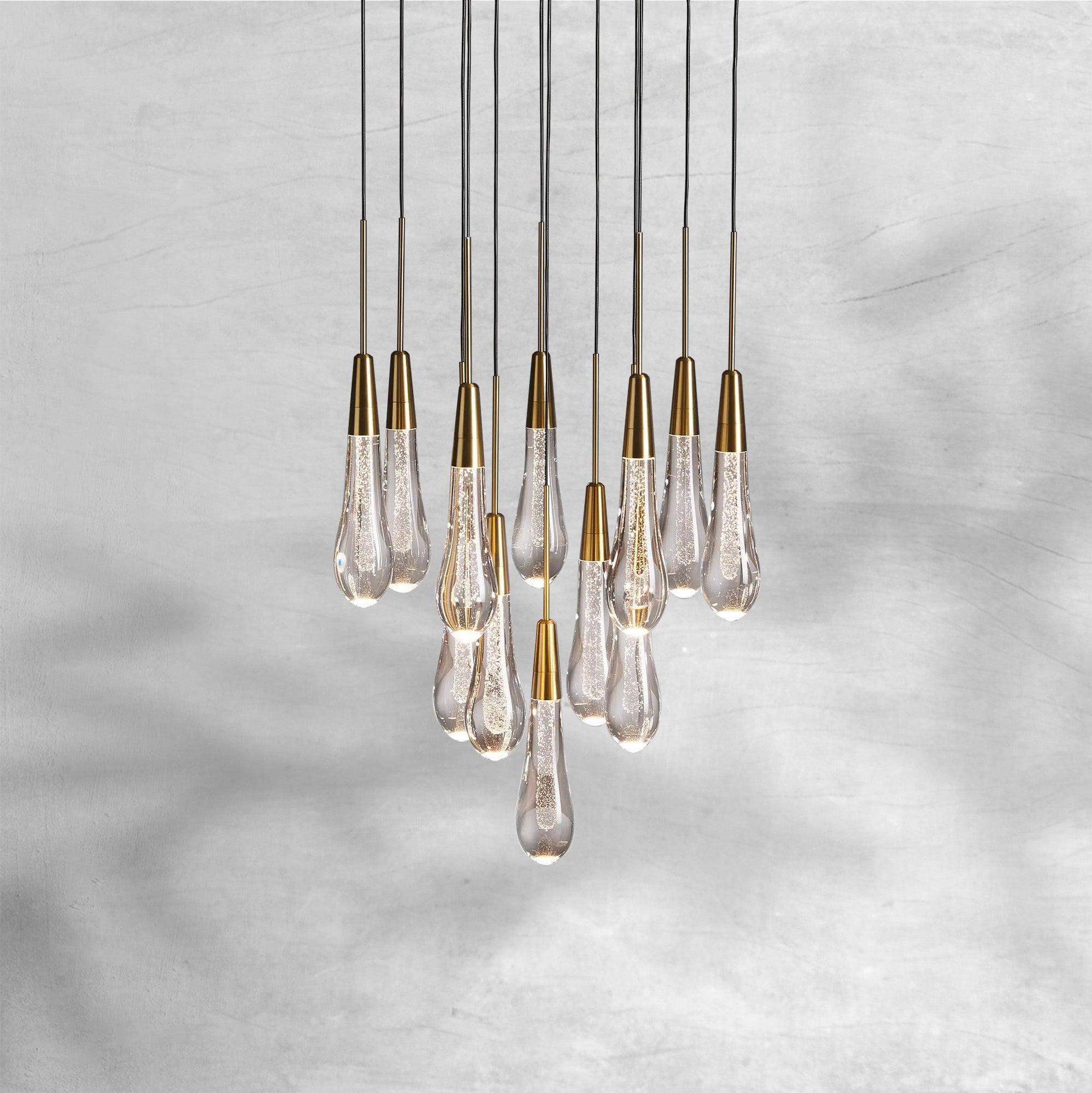 Soltaire Round Chandelier 17" 24" 36“ 48''58“