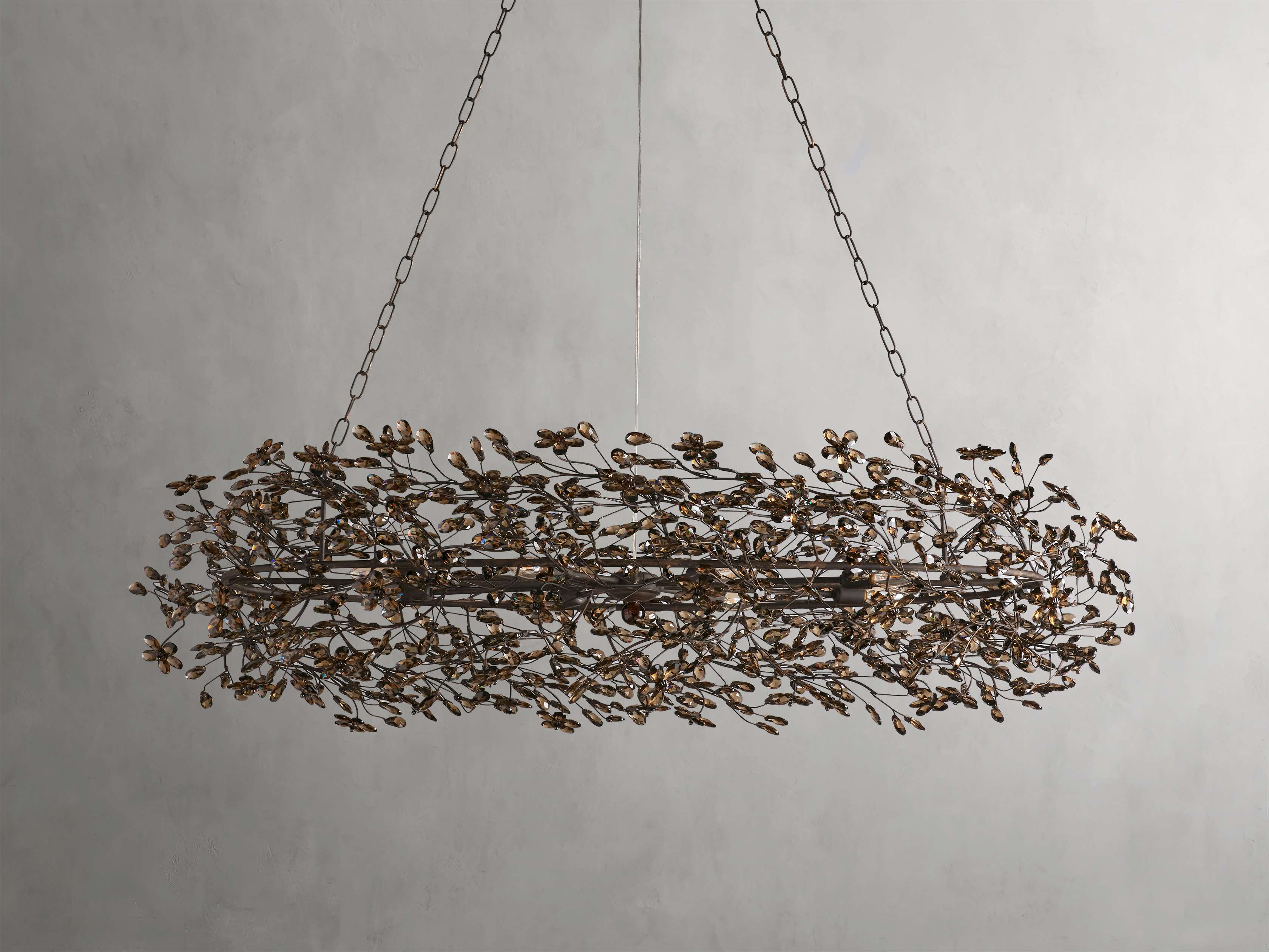 Fiore Colored Oval Chandelier