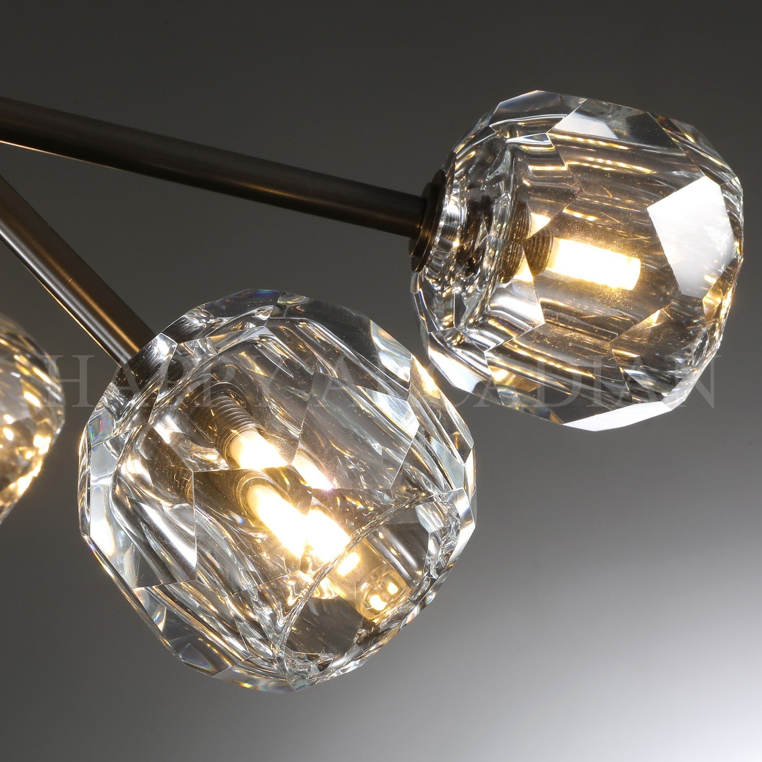 HA Bola De Crystal Ball Round Chandelier 36"
