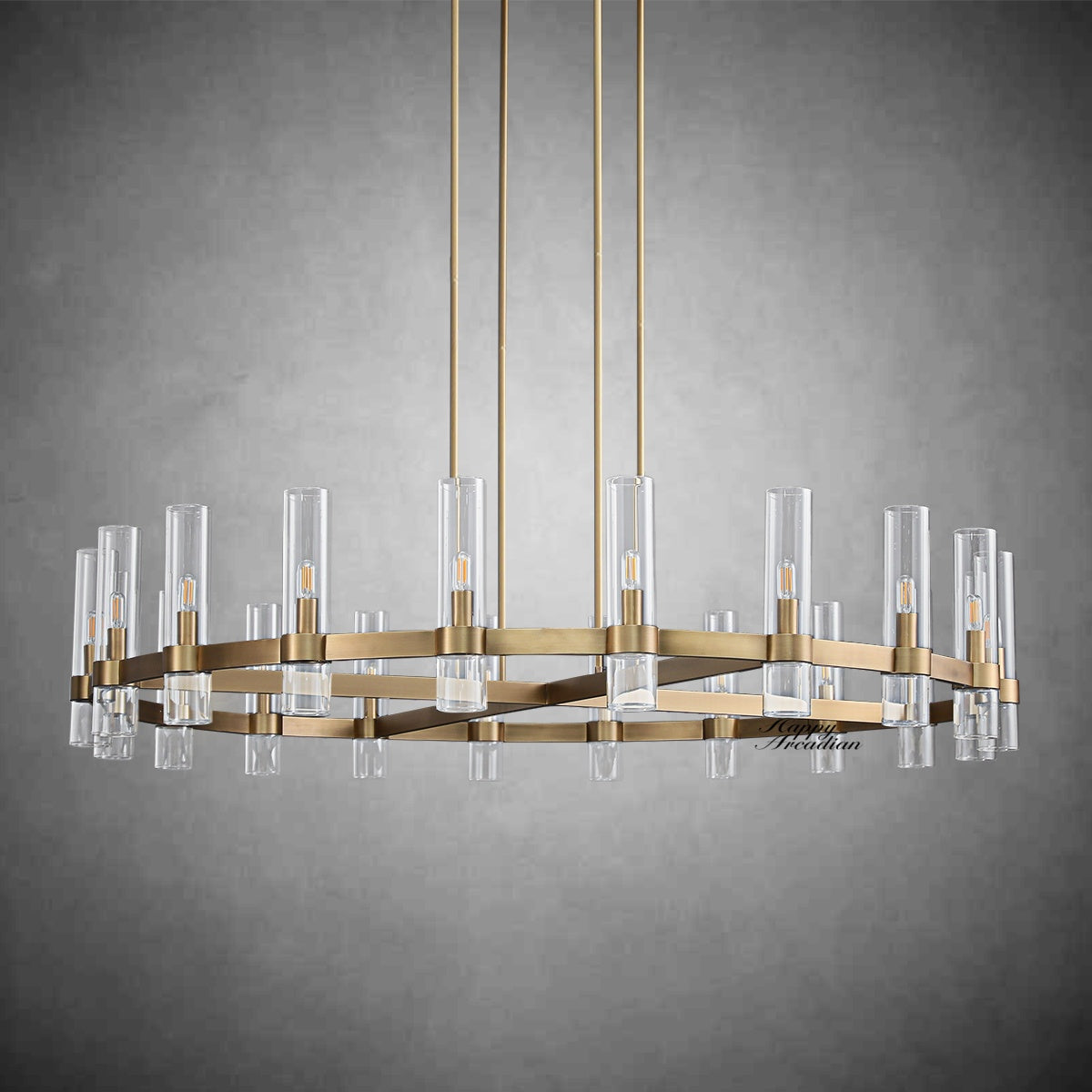 HA Rebecca Round Chandelier 60″, 20-Lights
