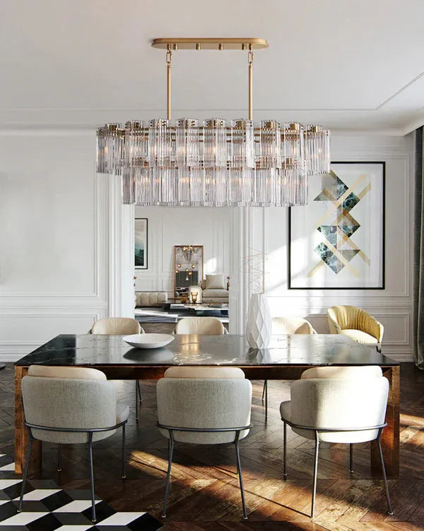Delsie Oval 2 Tiered Chandelier