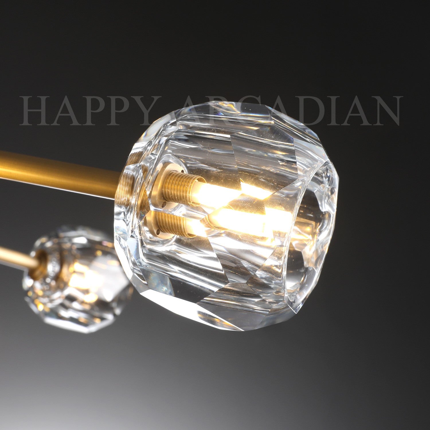HA Bola De Clear Crystal Round Chandelier 72"