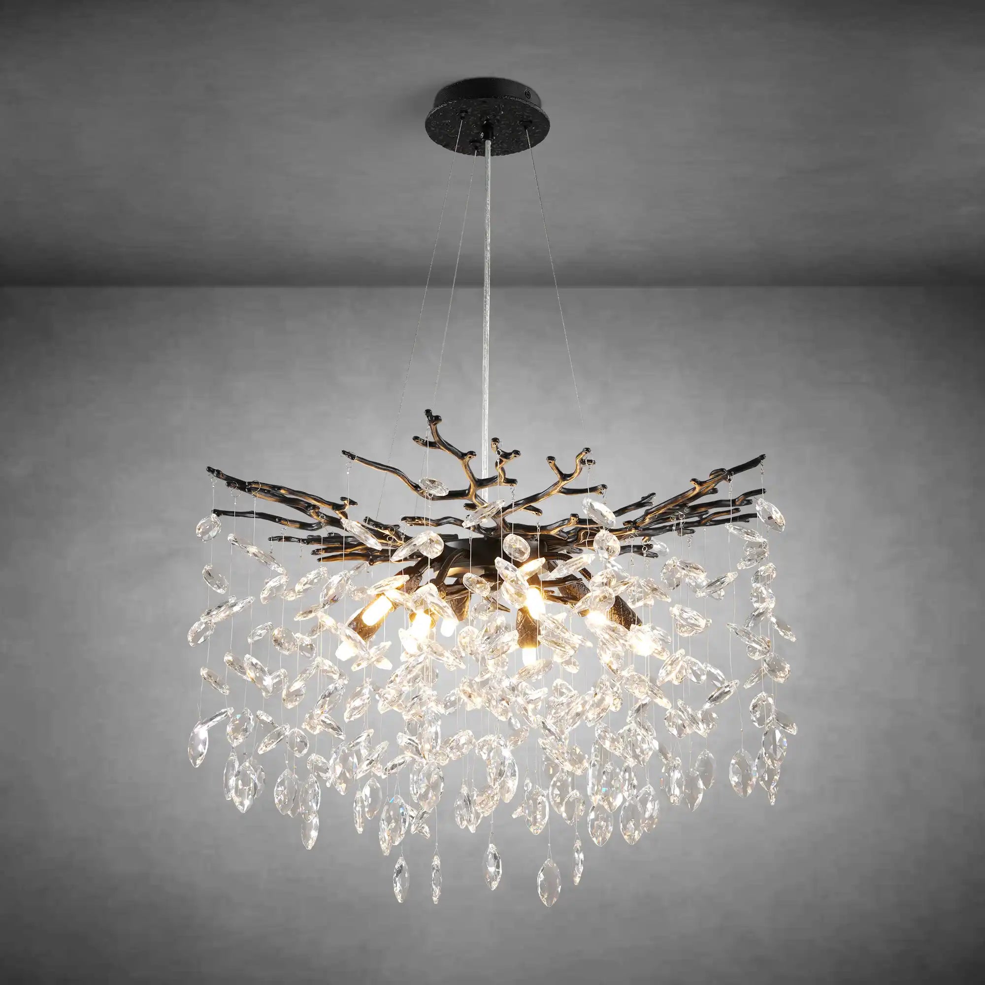 K9 Crystal Branch Chandelier