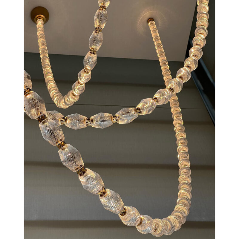 Collier Glass Pendant Lamp 38.9"H