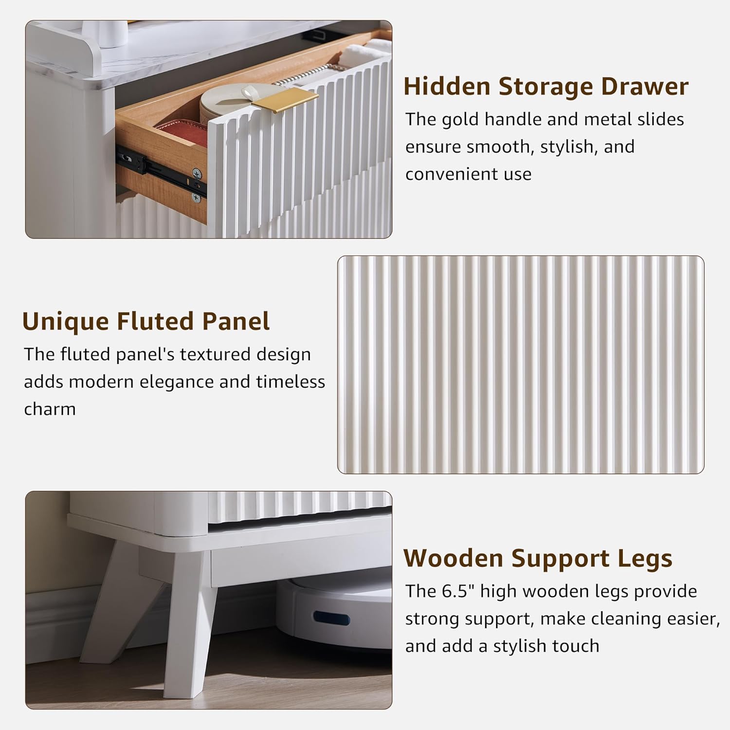 T4TREAM Fluted Shoe Storage Cabinet: 48" Tall Narrow Organizer