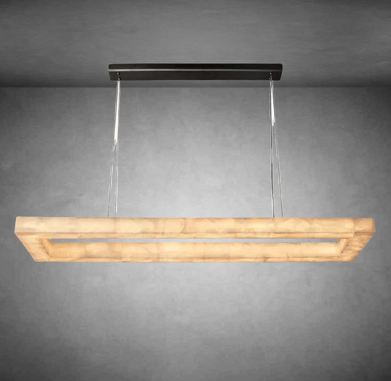 HA Cressida Rectangle Chandelier 54" 72''