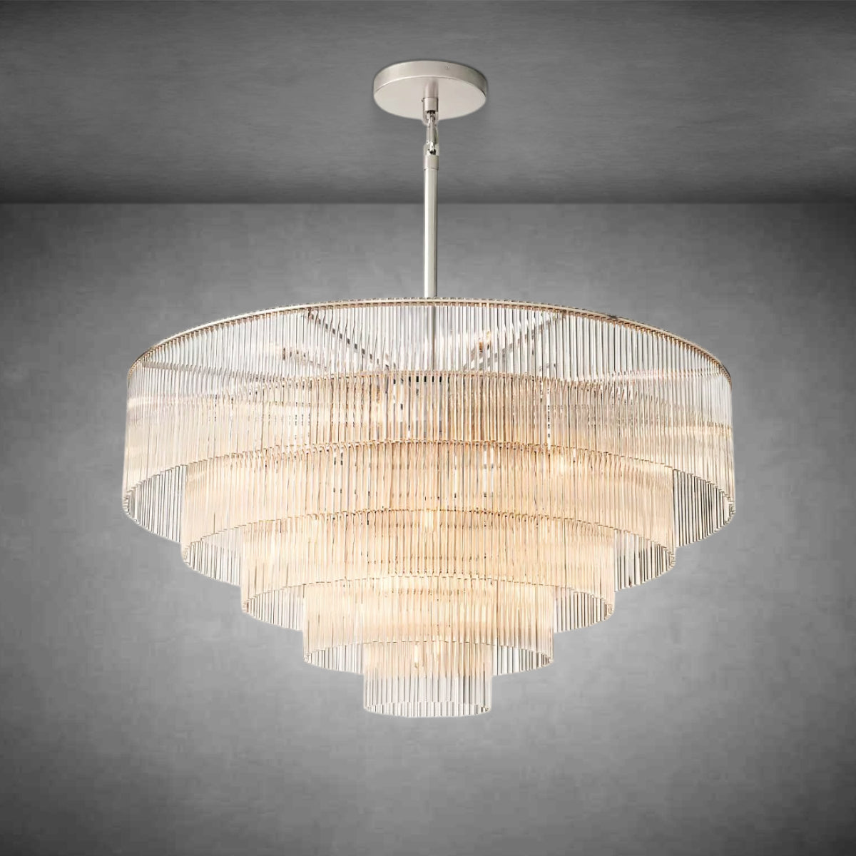 HA Amadeo Round Chandelier 50" For Living Room