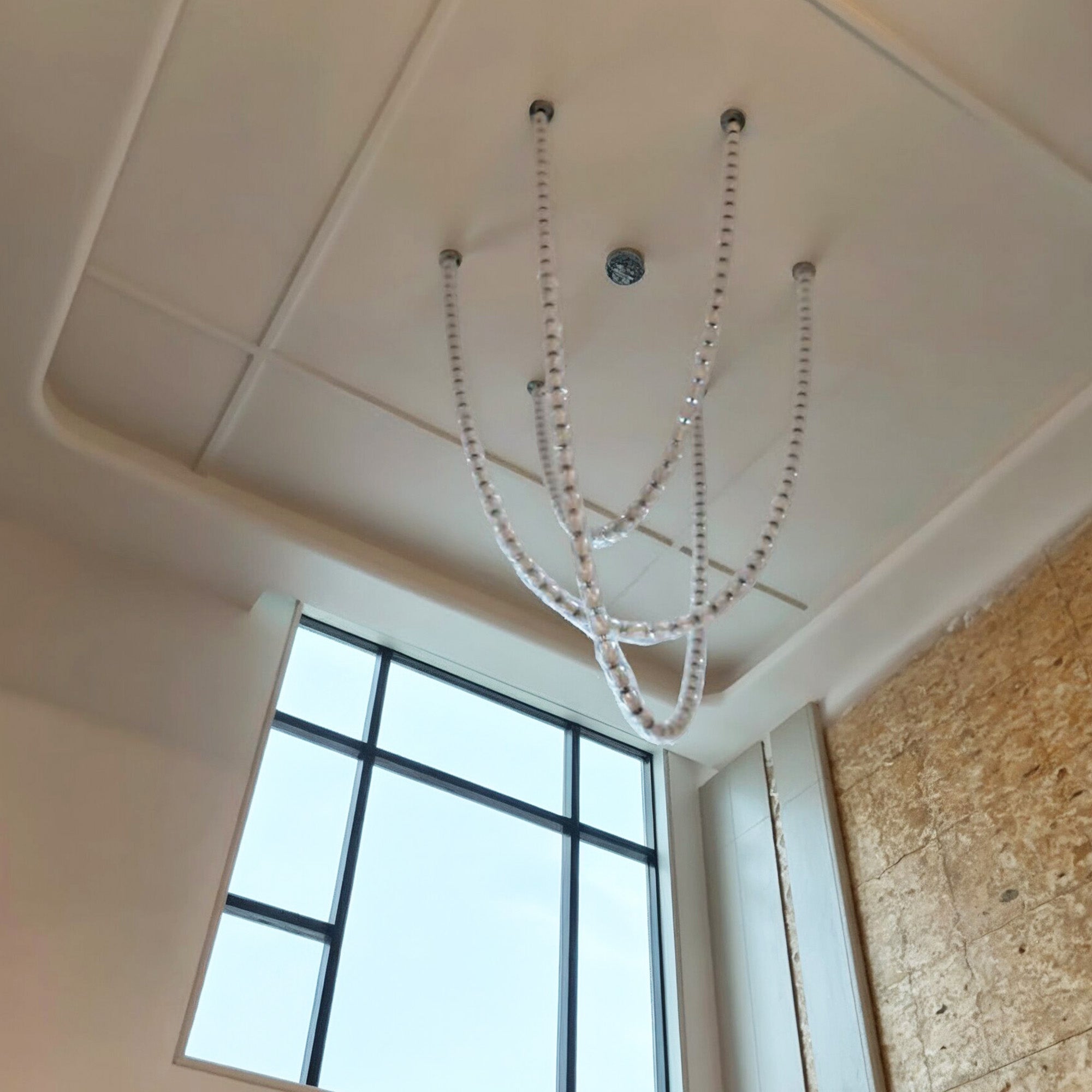 Modern Crystal Bead Chandelier