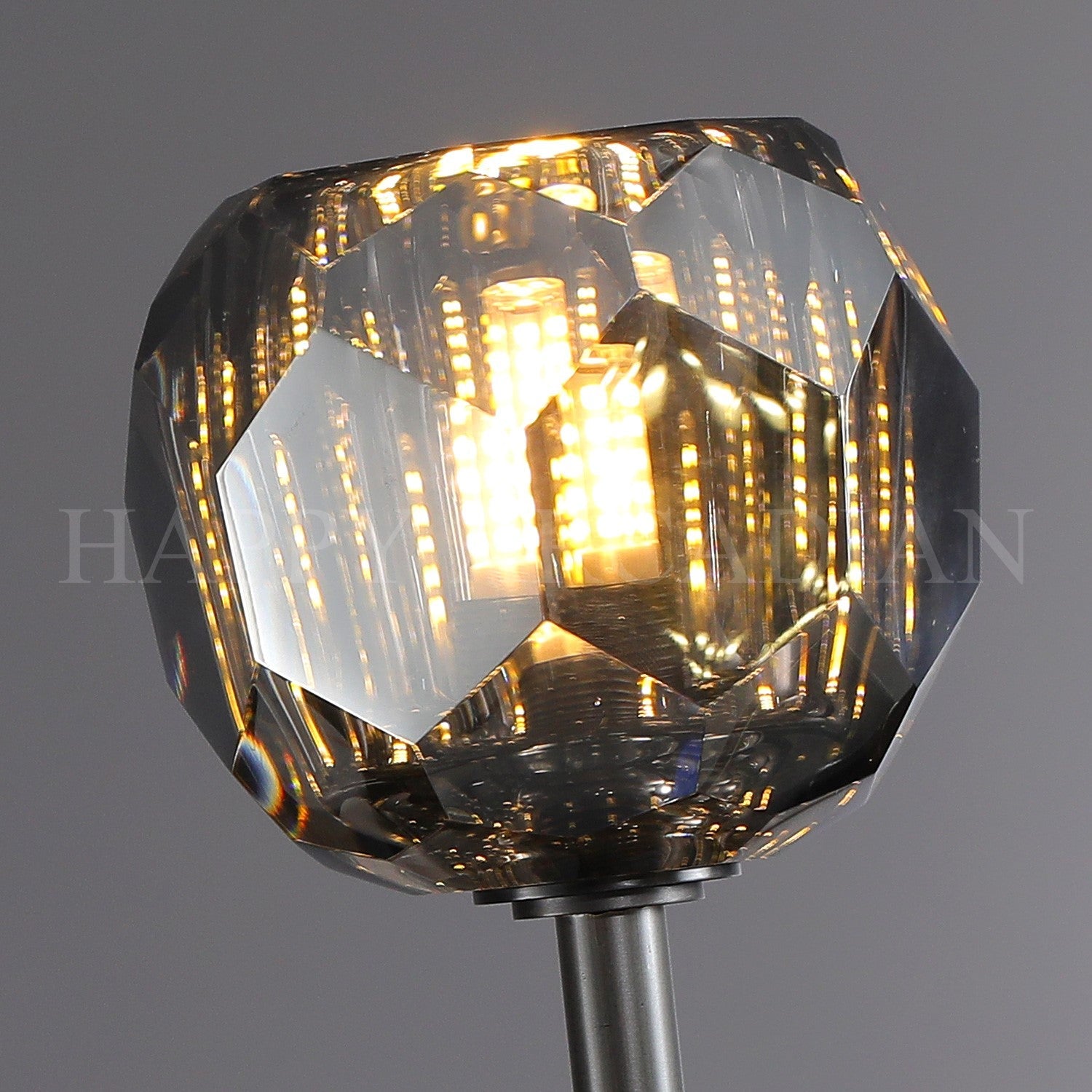 HA Bola De Smoke Glass Linear Chandelier 48" for Living room