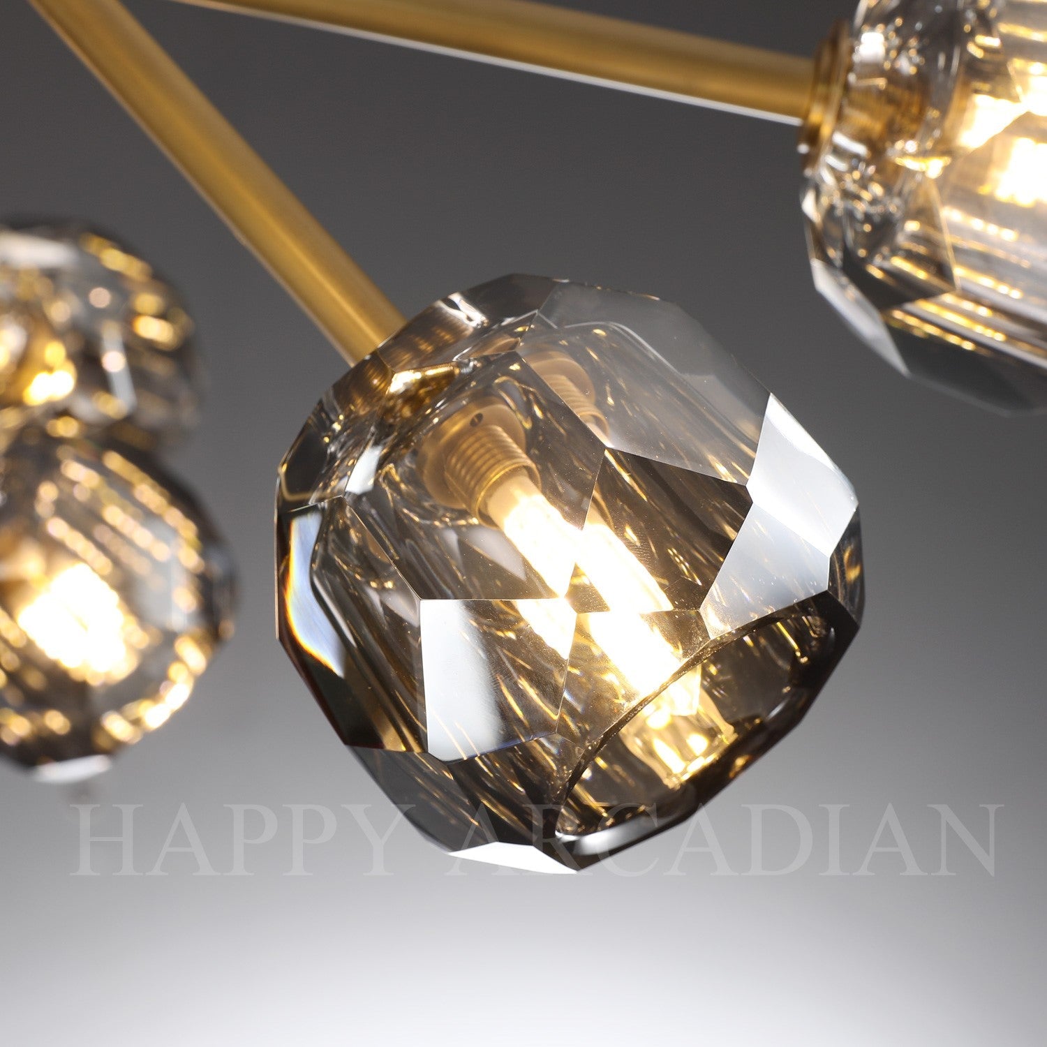 HA Bola De Smoke Ball Round Chandelier 36"