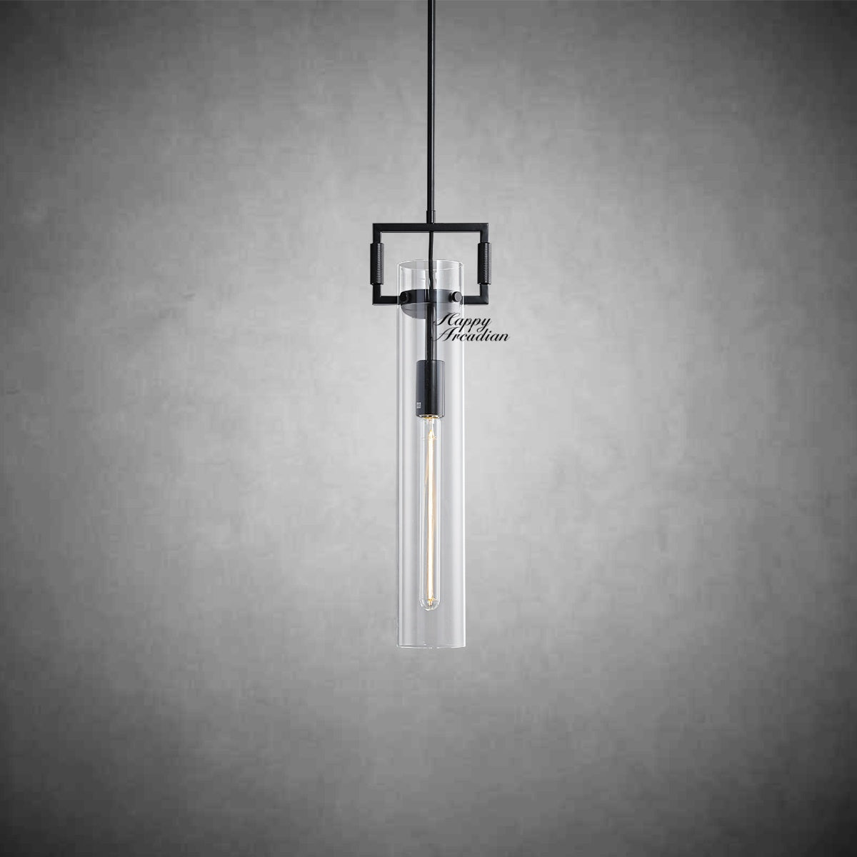 Machinist Glass Cylinder Pendant