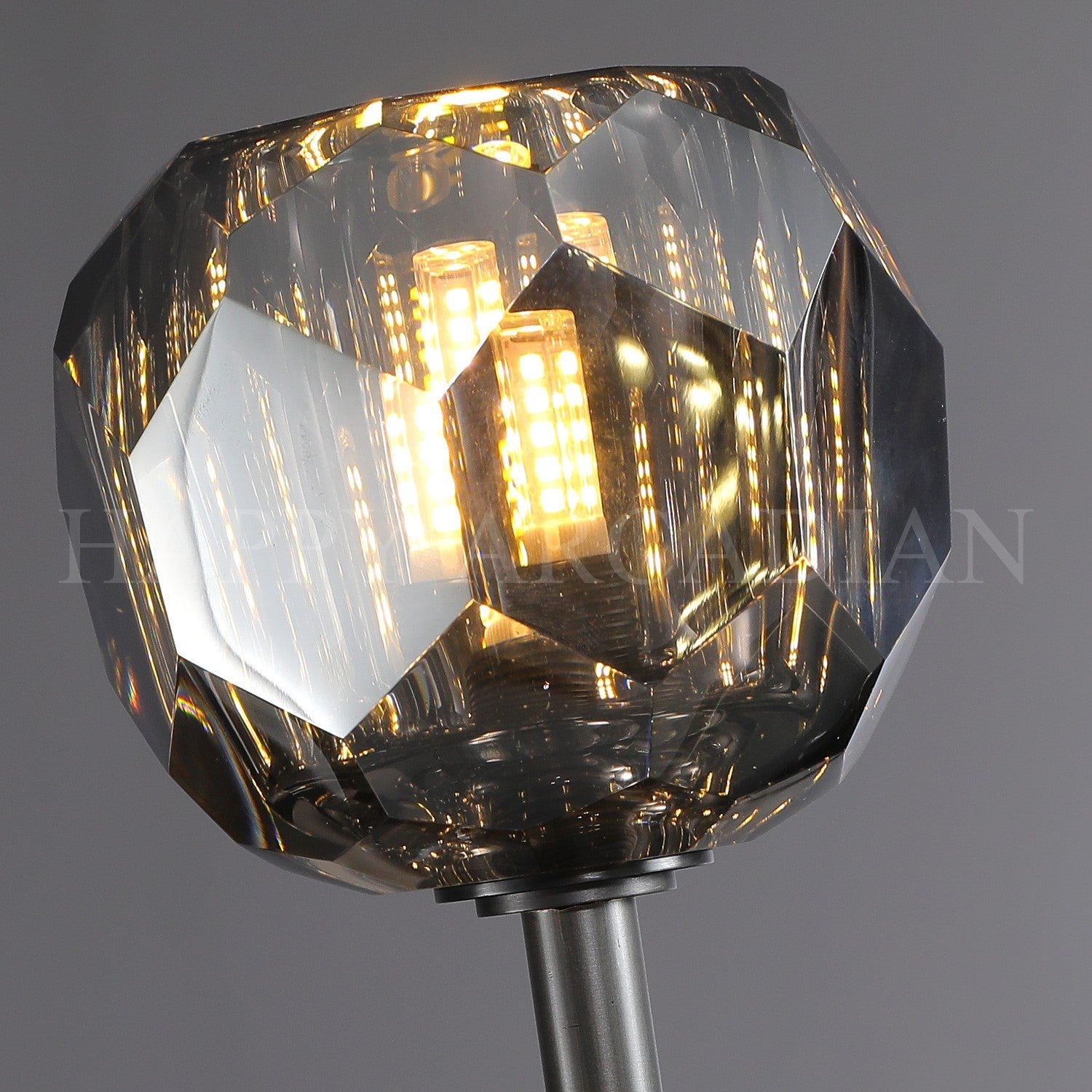HA Bola De Modern Cristal Crystal Linear Chandelier 60"