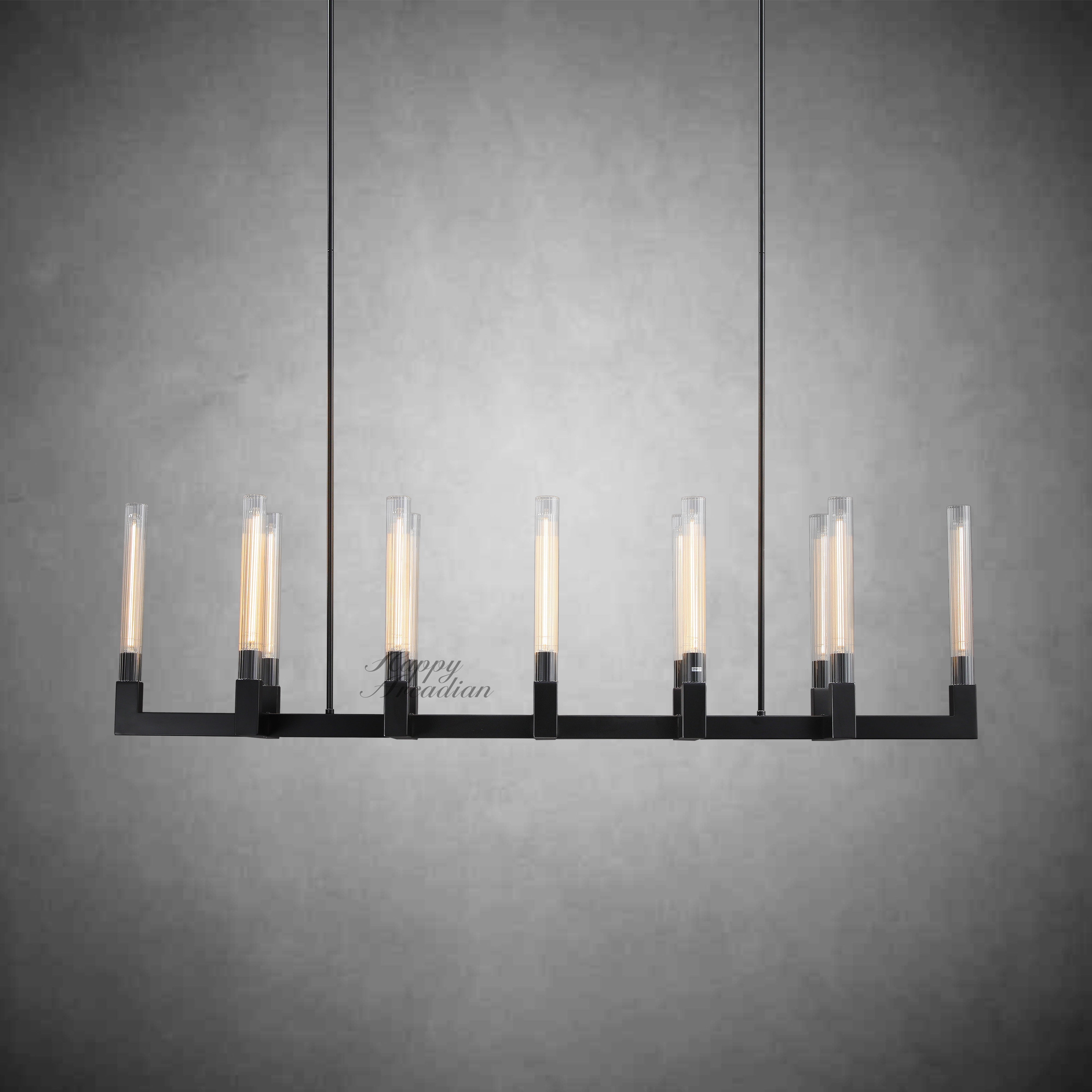 HA Candlestick Linear Chandelier Lighting 55'' 67"