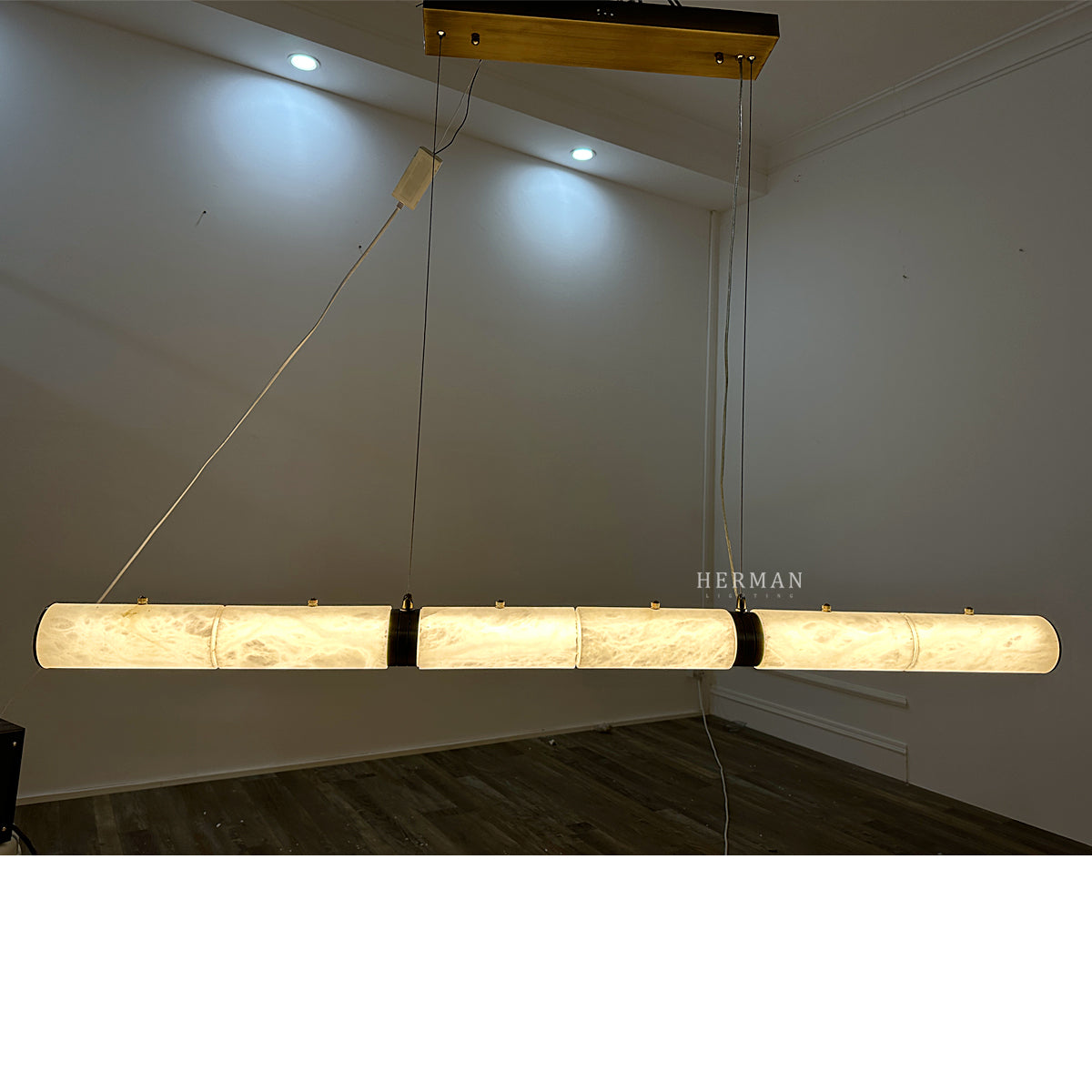Alabaster Magnificence Art Linear Chandelier 39.4" 47.2" 55.1"