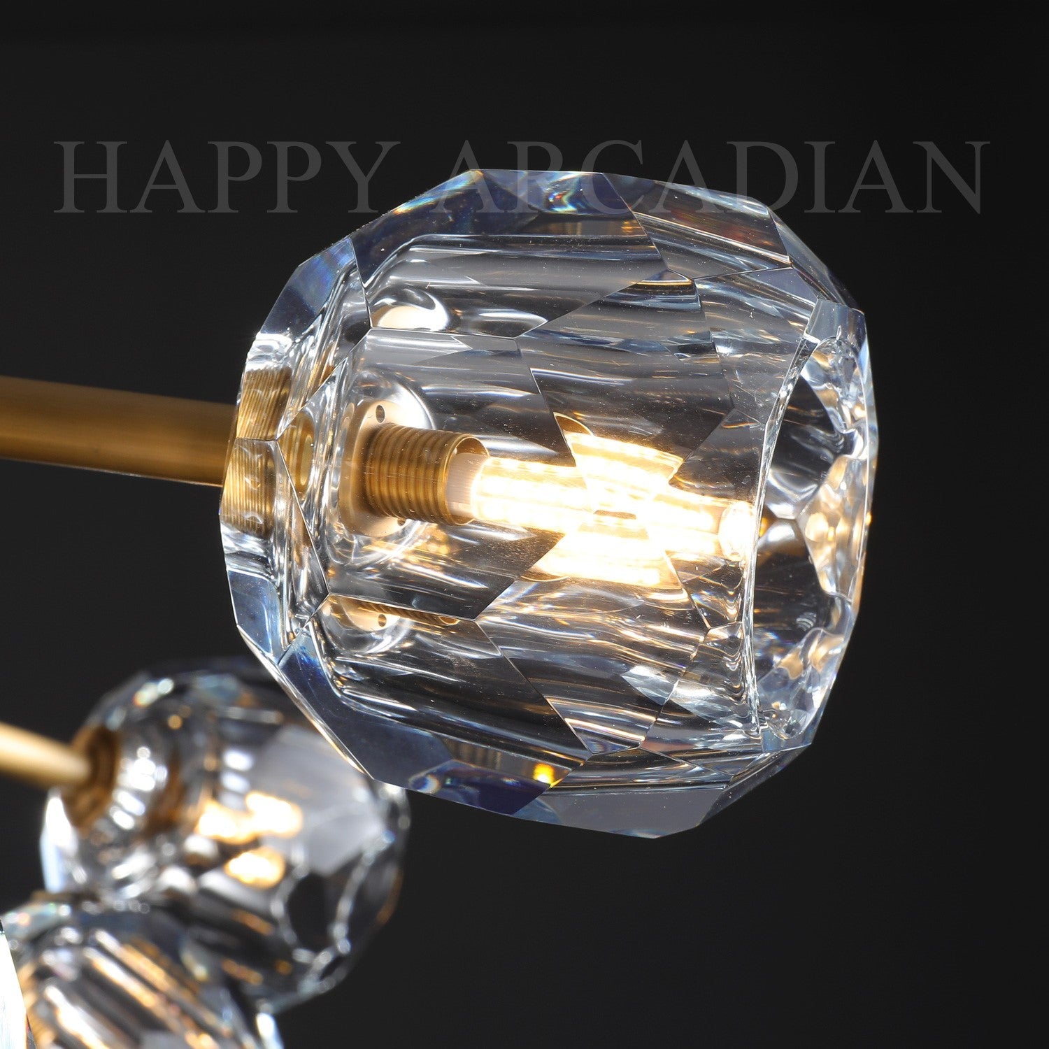 HA Bola De Crystal Ball Round Chandelier 36"