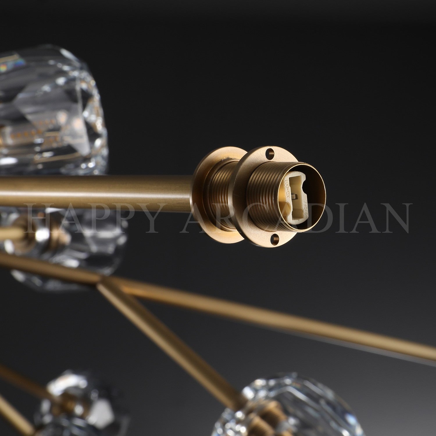 HA Bola De Clear Crystal Round Chandelier 72"