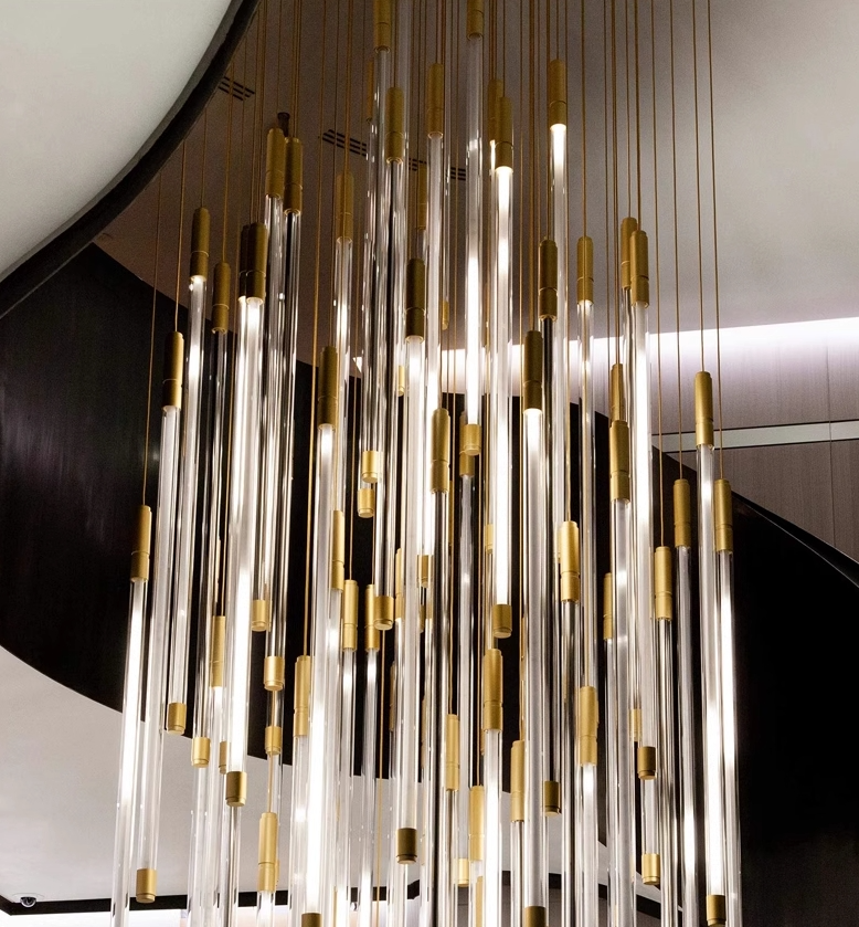 Modern Lightsabers Suspension Floating Chandelier