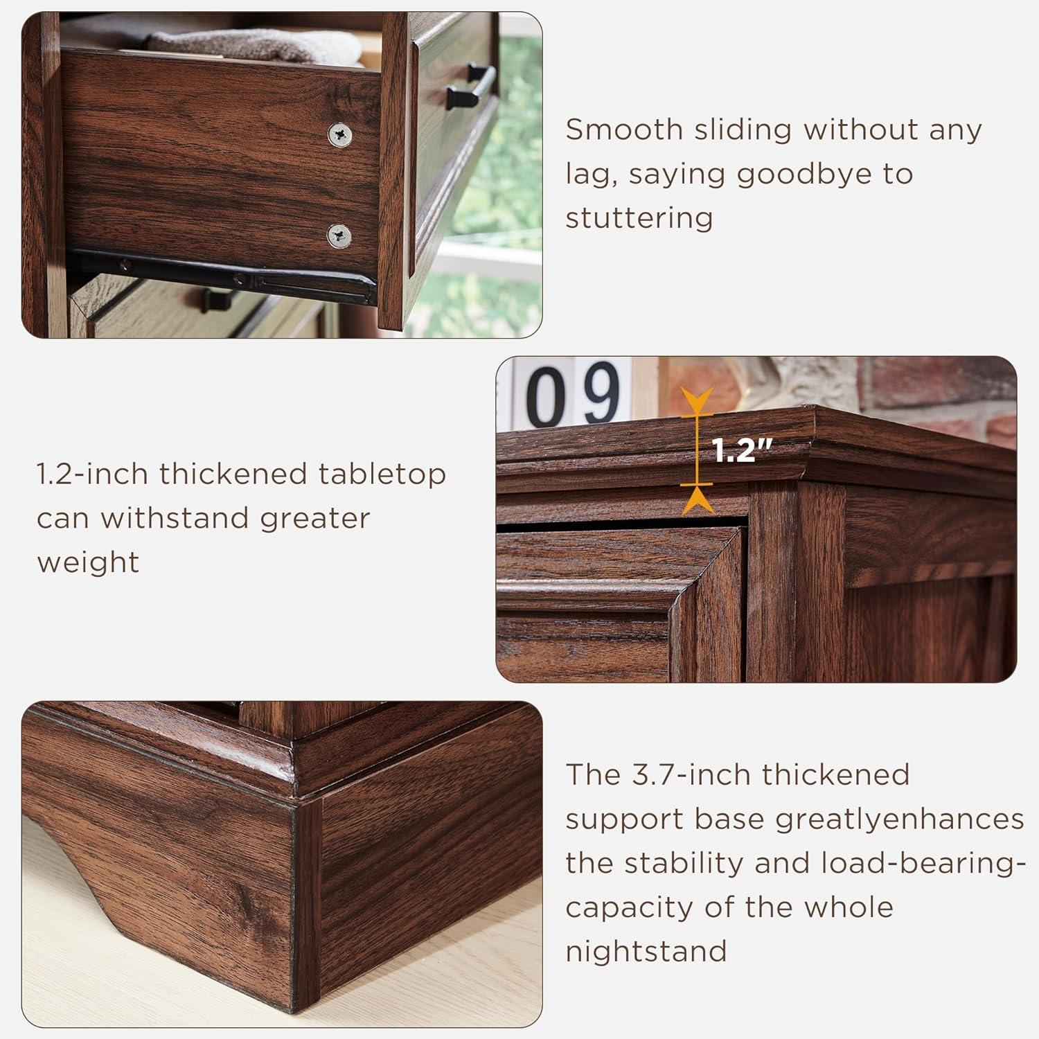 Rustic Farmhouse 8 Drawer Dresser Chest: Wide Wood Organizer