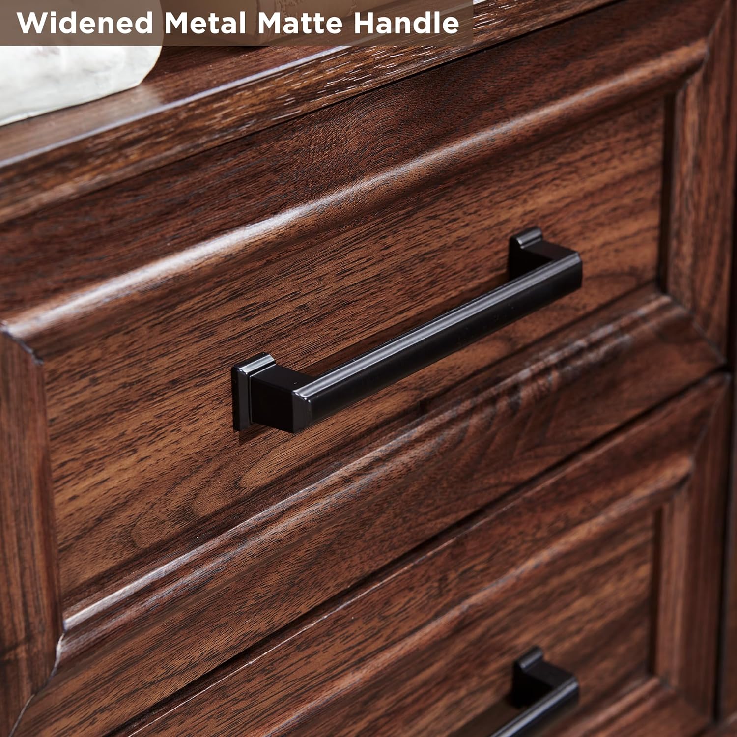 Farmhouse Nightstand with Charging Station - End Table with Drawers