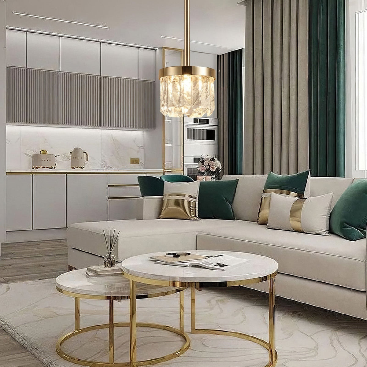 Selene Linear Crystal Chandelier