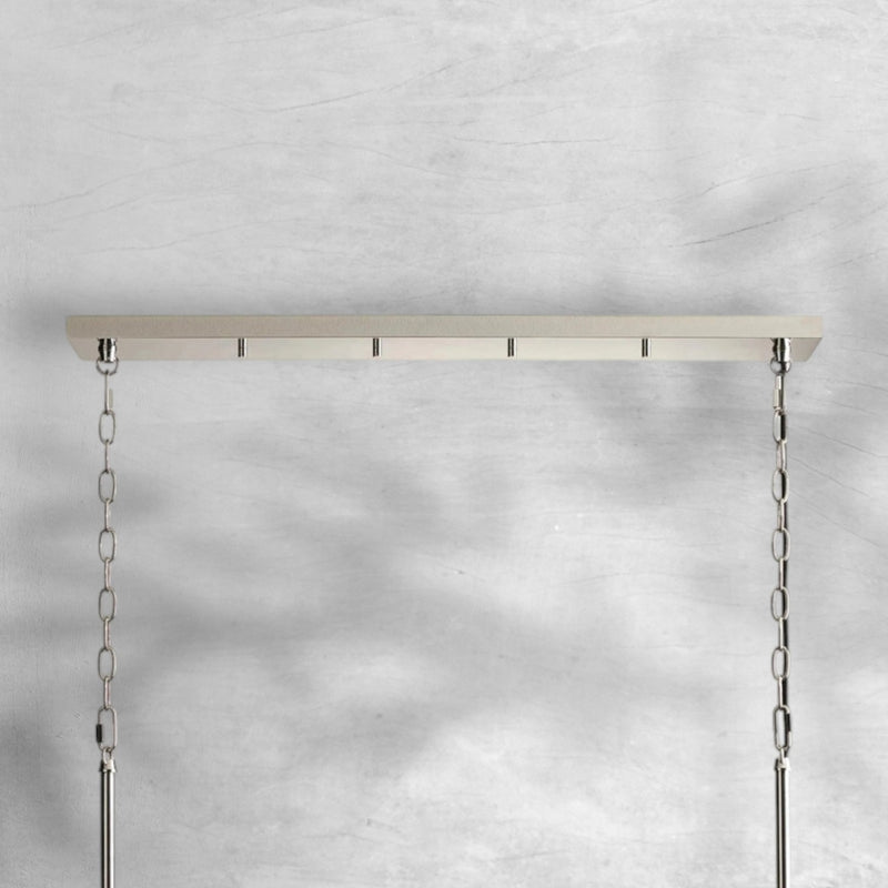 Andreas Glass Linear Chandelier Lighting