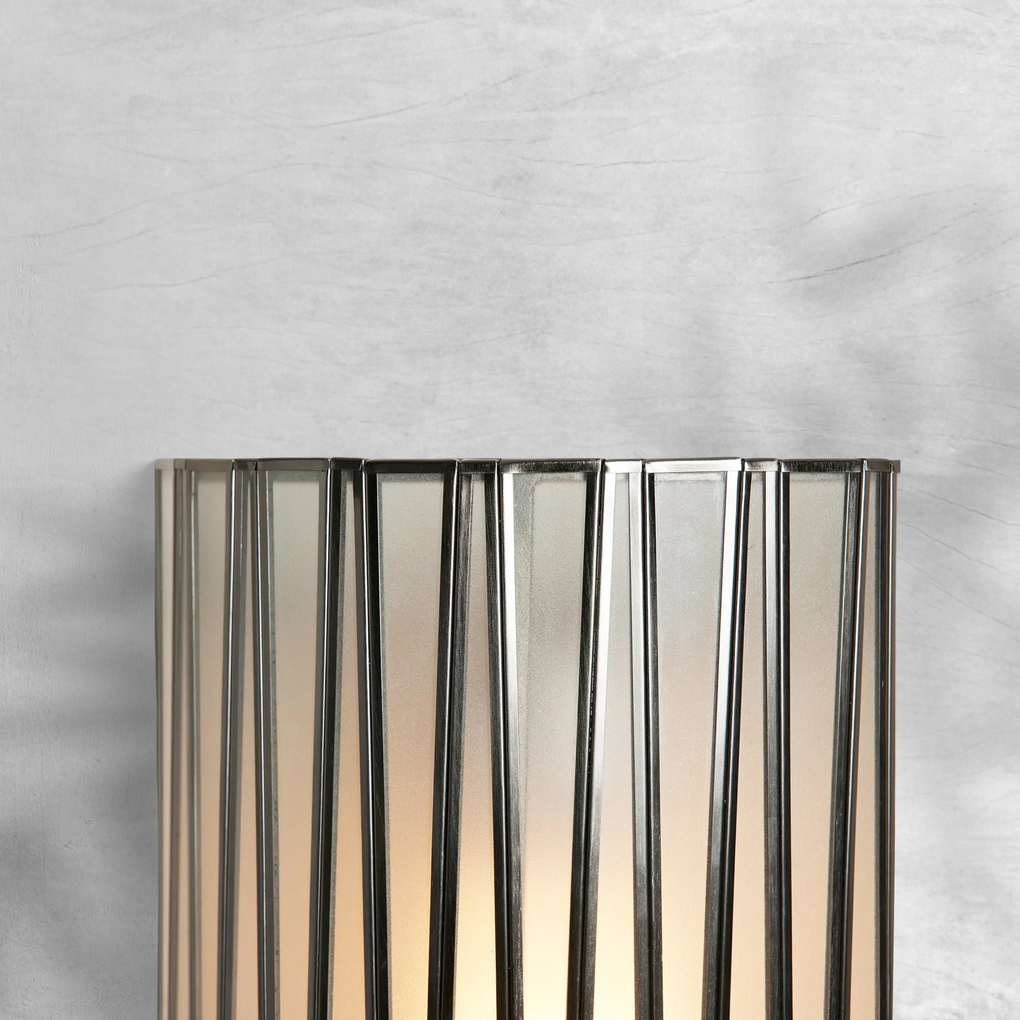 Junet Hand-Blown Glass Wall Sconce, Brass Finish, 10.25" Width