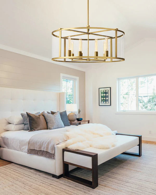 Verao Glass Round Chandelier 33"