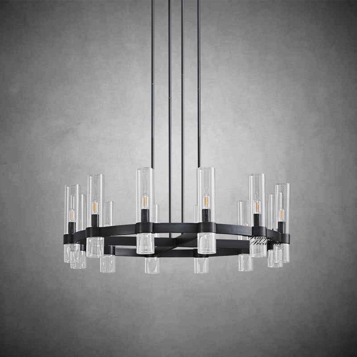 HA Rebecca Round Chandelier 36″, 12-Lights