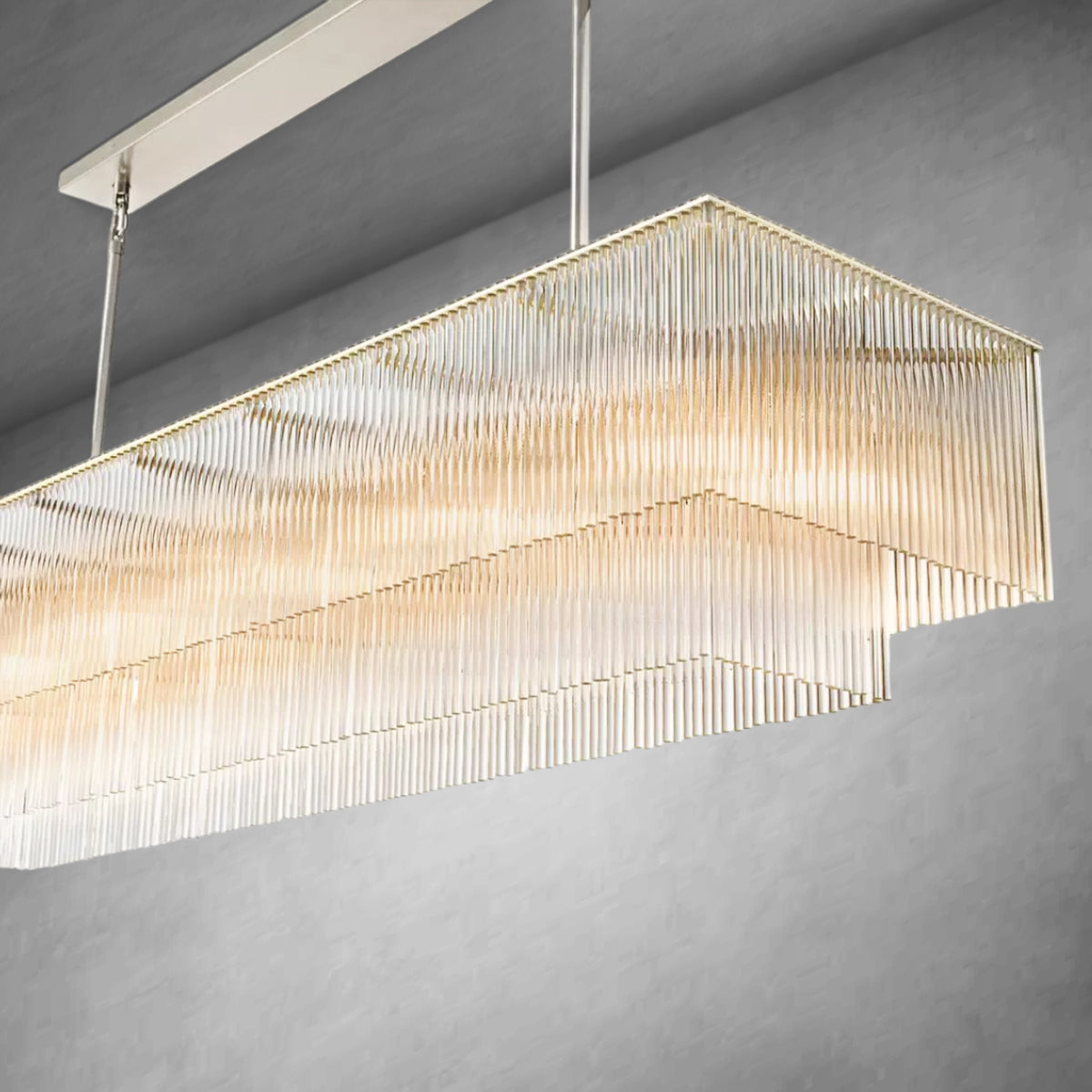 HA Amadeo Rectangular Chandelier 54'' for living room