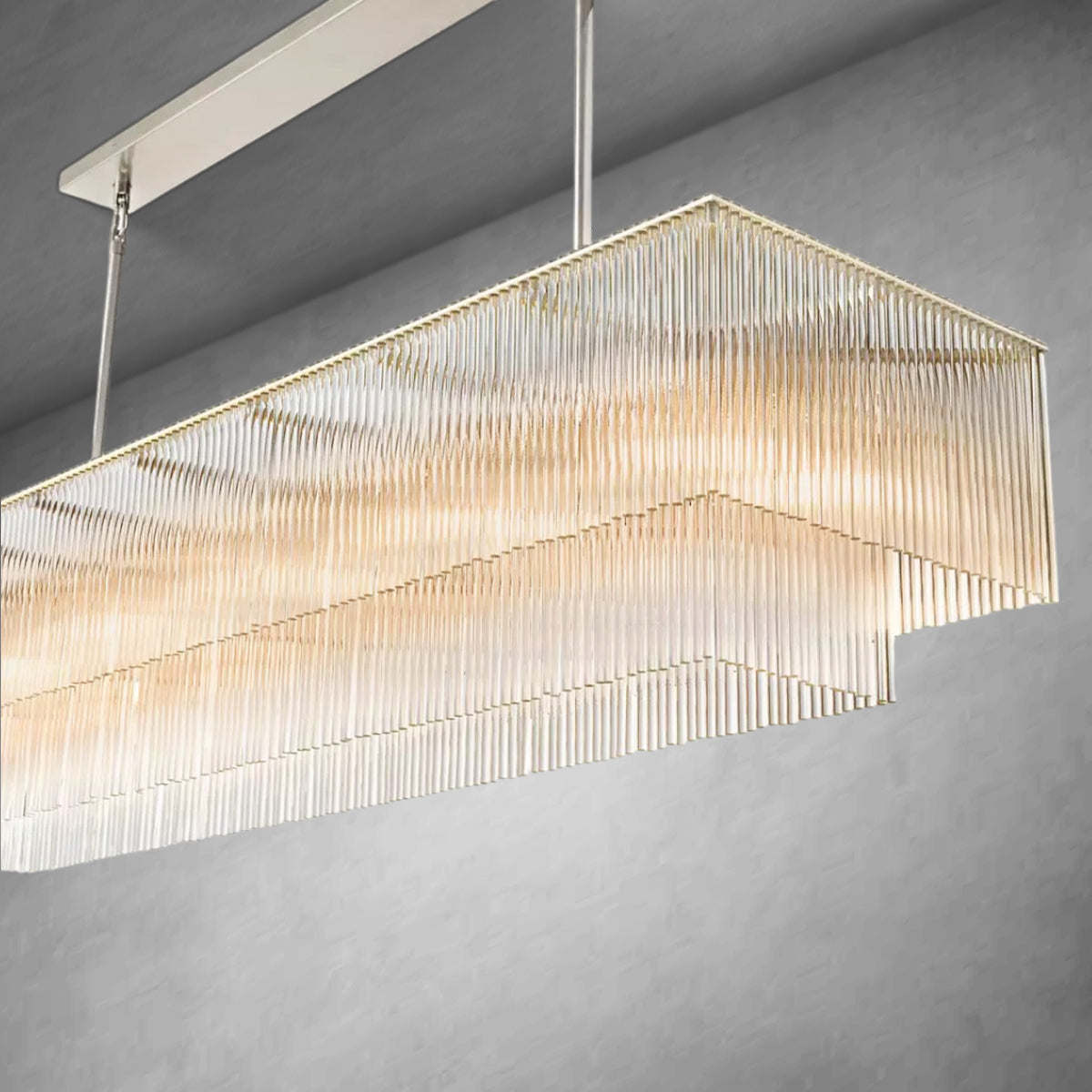 HA Amadeo Rectangular Chandelier 72''