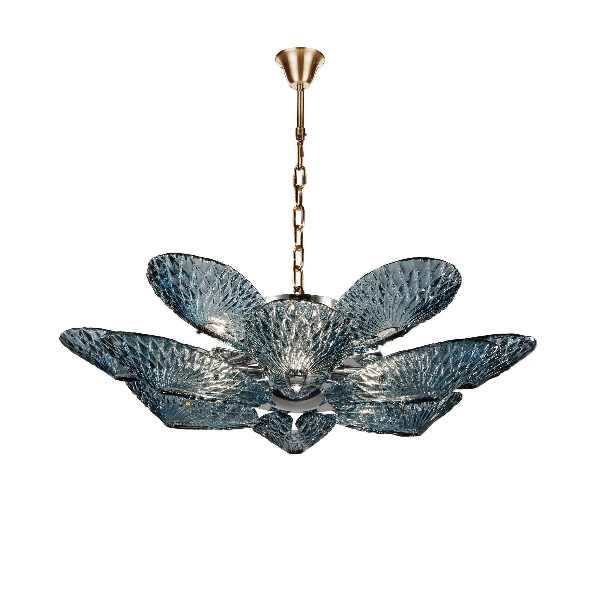 JC Bella Murano Glass Flower Chandelier