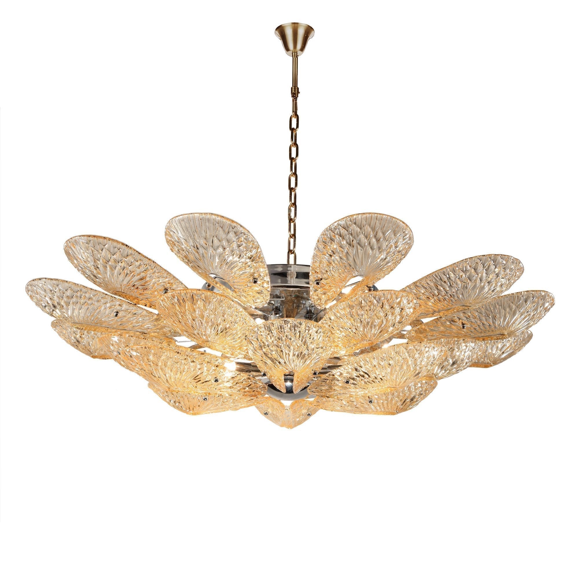 JC Bella Murano Glass Flower Chandelier