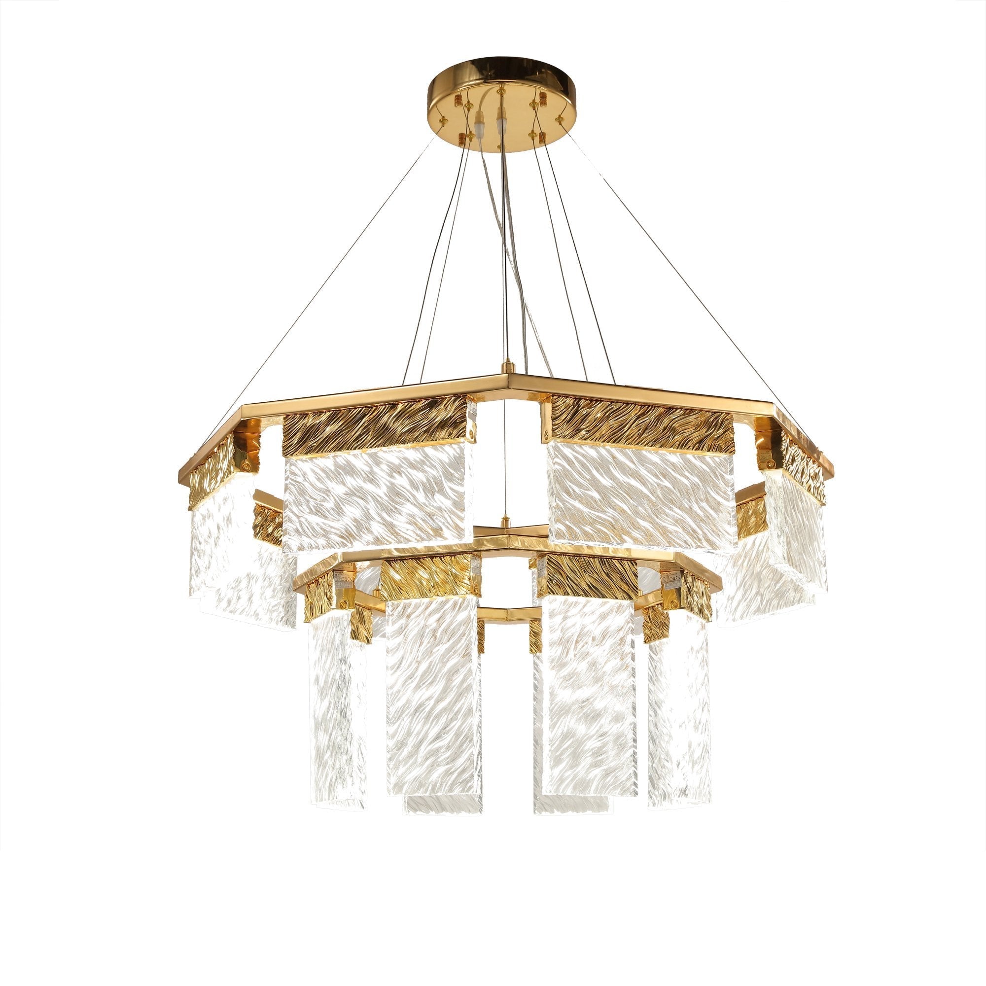 Muhamet 2-Tier Round Down-light LED Chandelier Lighting