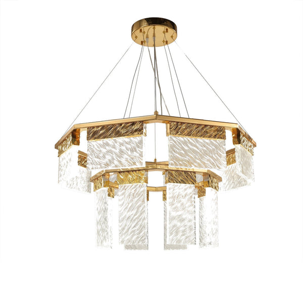 Haloire 2-Tier Round Down-light LED Chandelier