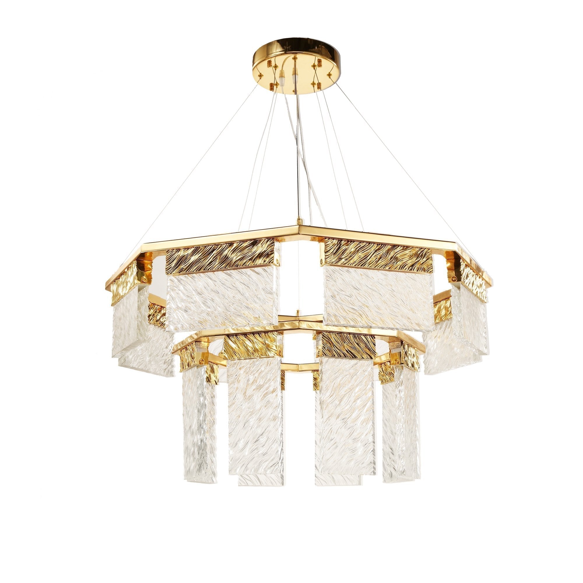 Muhamet 2-Tier Round Down-light LED Chandelier Lighting