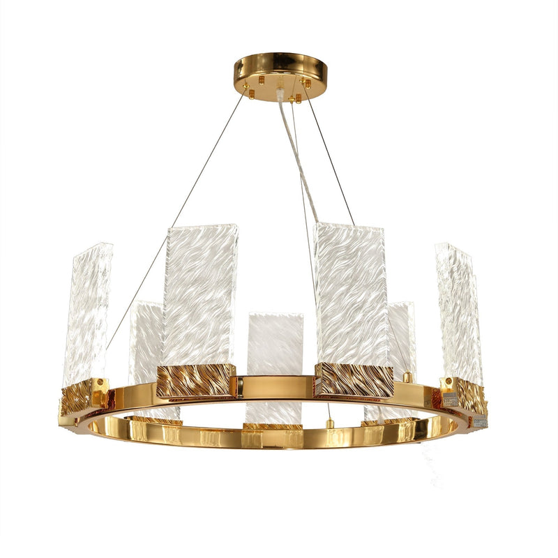 Haloire 1-Tier Round LED Ring Chandelier